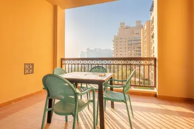Gallery image of Beachfront 2BR and Assistant's Room with Sea Views Terrace, Steps From Iconic Landmarks & Amenities, The Residences South, Palm Jumeirah by Deluxe Holiday Homes in Dubai