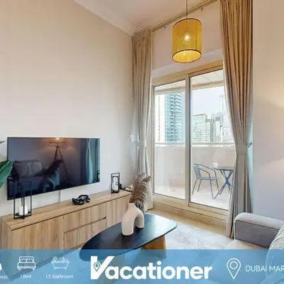 Vacationer I Premium 1 Bed I Dubai Marina Living & Metro Nearby I Dream Tower