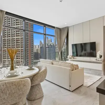 Modern 1Bedroom w Burj Khalifa view in Peninsula
