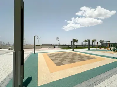 a view of a chess board in a park at Trophy-Live in Style Artistic Flair Unit in Dubai