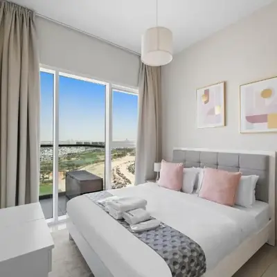 Modern 1BR at Golf Vita A in Damac Hills Near Golf