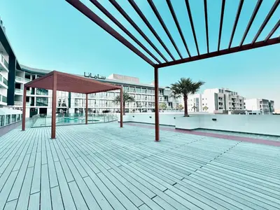 a pavilion on the roof of a building at Exclusive 4 Months Offer Exclusive 3 bedroom with Private Pool with 1 free houskeeping in Dubai