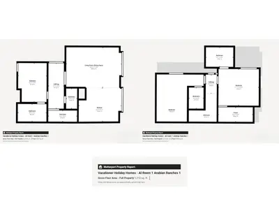 a schematic diagram of the proposed redevelopment of a building at Ranches 1 Upgraded Three Bedroom Villa in Dubai