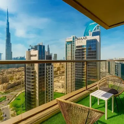 Premium 3BR Downtown Retreat with Pool & Iconic Burj Views