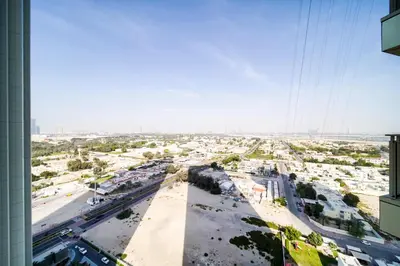 a view of a city from a building at PVH - 2BR Artistic Retreat in Downtown Views 2 in Dubai