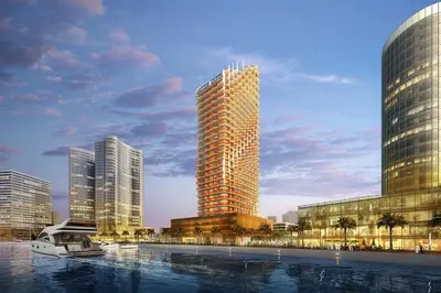 a rendering of a city skyline with tall buildings at 5 Min Downtown in Dubai