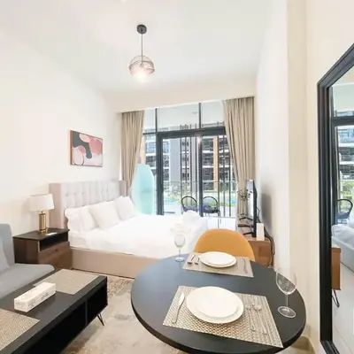 Charming Studio with Balcony in Azizi Riviera