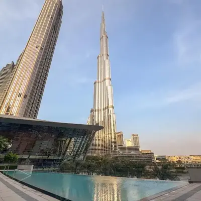 bnbme - Luxury Downtown Dubai Apt Burj Khalifa Fountain Views Pool Gym Parking