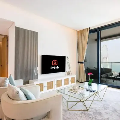 Livbnb Beachfront 2BR in Address JBR Sea & Ain Dubai Views