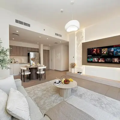 Contemporary Parkfront 2BR Dubai Hills Living