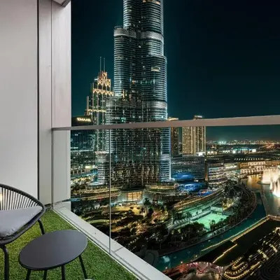 2BR Burj & Fountain View 5 mins to Dubai Mall