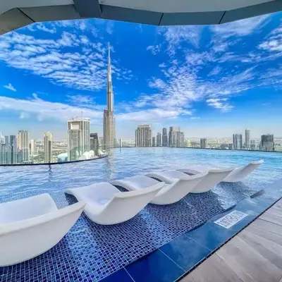 Highest Infinity Pool - Burj Khalifa View - Gym
