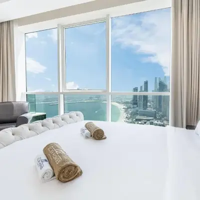 JBR Home with incredible View & Private Beach