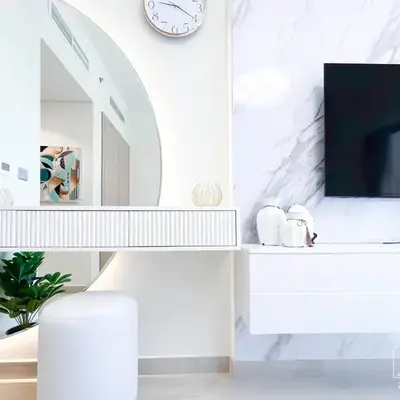 Luxury Living in Azizi Riviera l Cozy Balcony