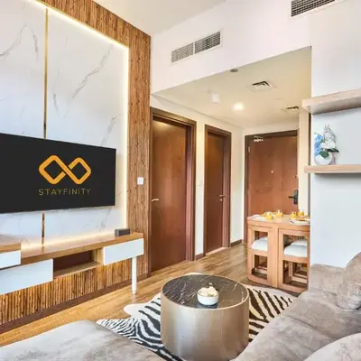 Cozy 1BR Vera Tower with Amazing Burj Khalifa View