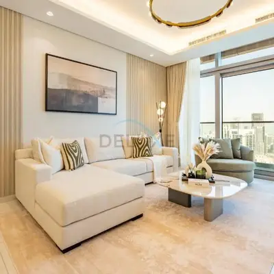 2BR with Balcony Overlooking City and Burj Khalifa
