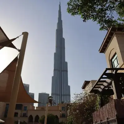 Souk AL Bahar Burj Khalifa View from main door