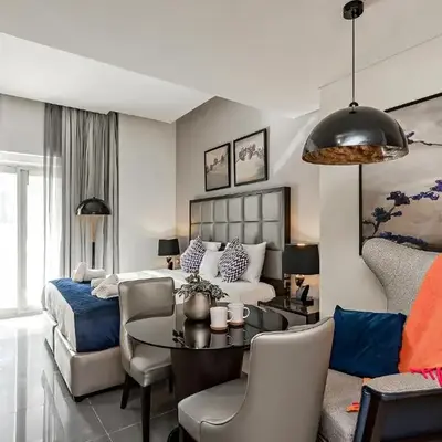 Studio with a Large Terrace at DAMAC Majestine