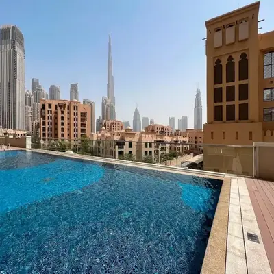 Vogue Downtown Bellevue Towers near Burj Khalifa and Dubai Mall