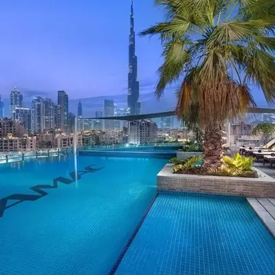 Panoramic Burj Khalifa View - Damac Distinction Downtown Dubai