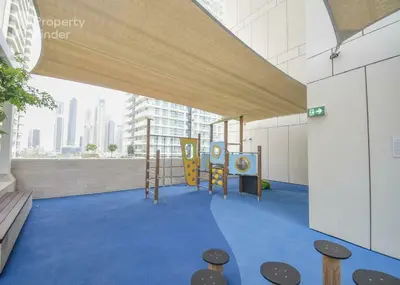 a childrens play area in a building at Luxury Stay, 3BR Palm View, Beach Vista in Dubai