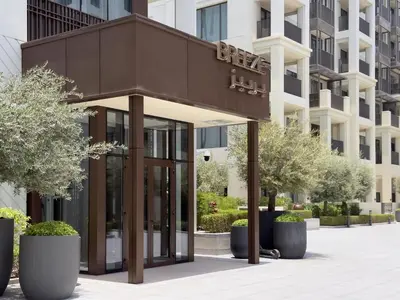 a rendering of the front of a building at GuestReady - Charming stay at Creek Beach in Dubai