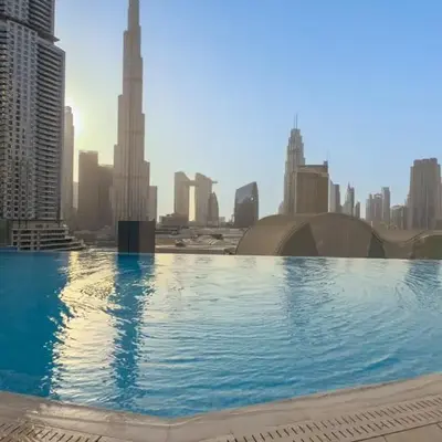 Stunning 1 Bedroom at Boulevard Point with Infinity Pool connected to Dubai Mall by Luxury Space