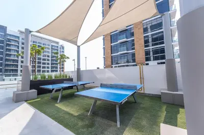 Gallery image of AirDXB - Quiet Elegance Studio Living Near Burj Khalifa in Azizi Riviera in Dubai