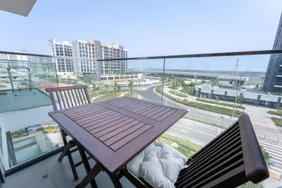 Gallery image of AirDXB - Quiet Elegance Studio Living Near Burj Khalifa in Azizi Riviera in Dubai