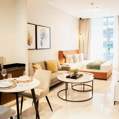 Luxury Studio l Rooftop Pool & Gym Access