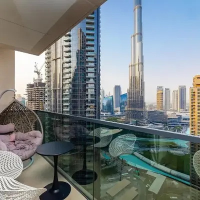 Burj View Stylish 3BR with Maids Room in Act One Tower Downtown
