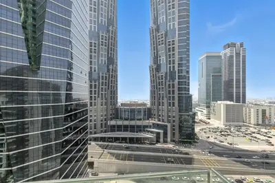 a view of a city skyline with tall buildings at BLVD - Missoni Living - Close to Burj Khalifa in Dubai