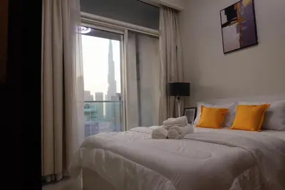 Gallery image of Cozy 2bedroom with Full Burj Khalifa in Business Bay, Downtown with Crib and high chair in Dubai