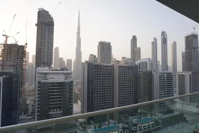 Gallery image of Cozy 2bedroom with Full Burj Khalifa in Business Bay, Downtown with Crib and high chair in Dubai
