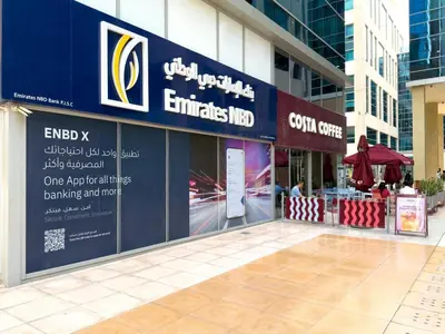 a store front of a building in a city at GuestReady - Luxury 2BD w/ balcony | Business Bay in Dubai