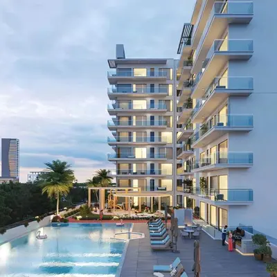 an artist rendering of the proposed apartment building at Stylish 1-Bedroom Apartment in Dubai