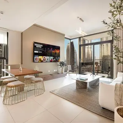 Premium Corner 2BR with 270 Views and 85-inch TV