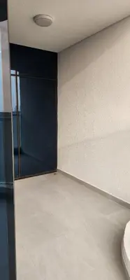 a room with a room with a wall and a door at Opalz by danube science park in Dubai