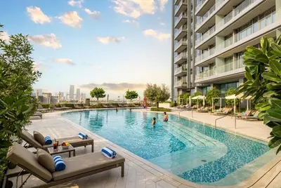 an image of a swimming pool at a hotel at Vida Dubai Mall! Excellent Amenities! Direct Access To Dubai Mall in Dubai