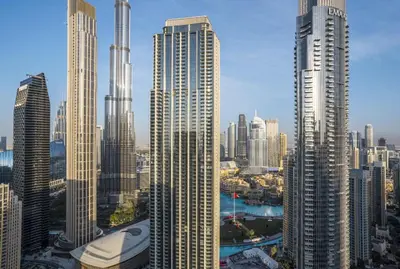 a view of a large city with tall buildings at A&S Properties Downtown Dubai in Dubai