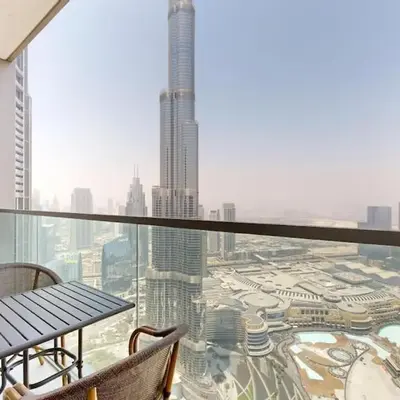 Panaromic Burj Khalifa View from Balcony - Luxury 2BR next to Dubai Mall - Like Homes