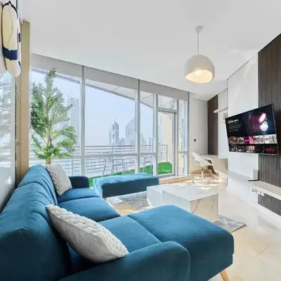 1BR Sky Gardens Balcony with Stunning DIFC View