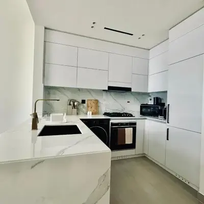 Soft Toned 1BR Retreat with Pool