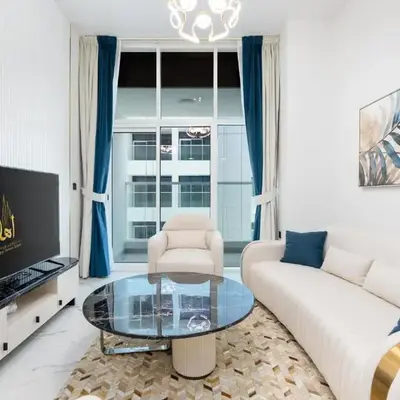 Ahlan HH - Exclusive 2-BR Apartment in Opalz by Danube - Balcony with Mini Pool