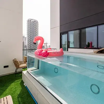 Private Pool! Exceptional 2 Bedroom! Brand New Building with Pool and Gym!