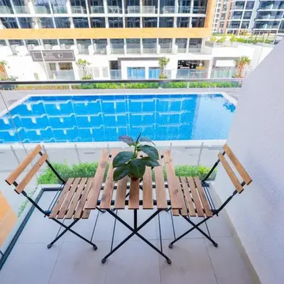 Stunning Studio with Swimming Pool View