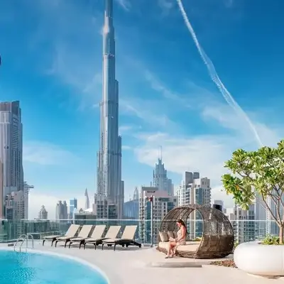 GYL Holiday Homes -Imperial Avenue - Luxury Retreat Apt with Burj Khalifa Rooftop View - Near Dubai Mall