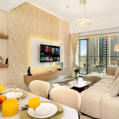 Stylish 1BR DOWNTOWN Apartment with BALCONY - NEXT TO DUBAI MALL & BURJ KHALIFA