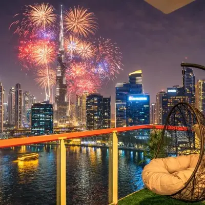 Stunning Burj Khalifa & Lake View 2BR with GYM and Pool
