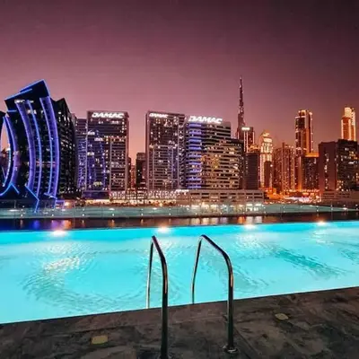 Burj Khalifa View-Beautiful Pool-Gym-Business Bay